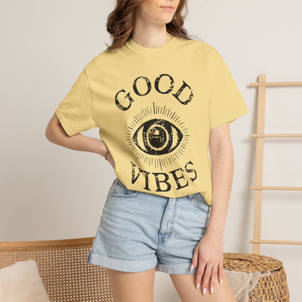 Good Vibes Eye T-Shirt: Vintage Mystic Graphic Tee