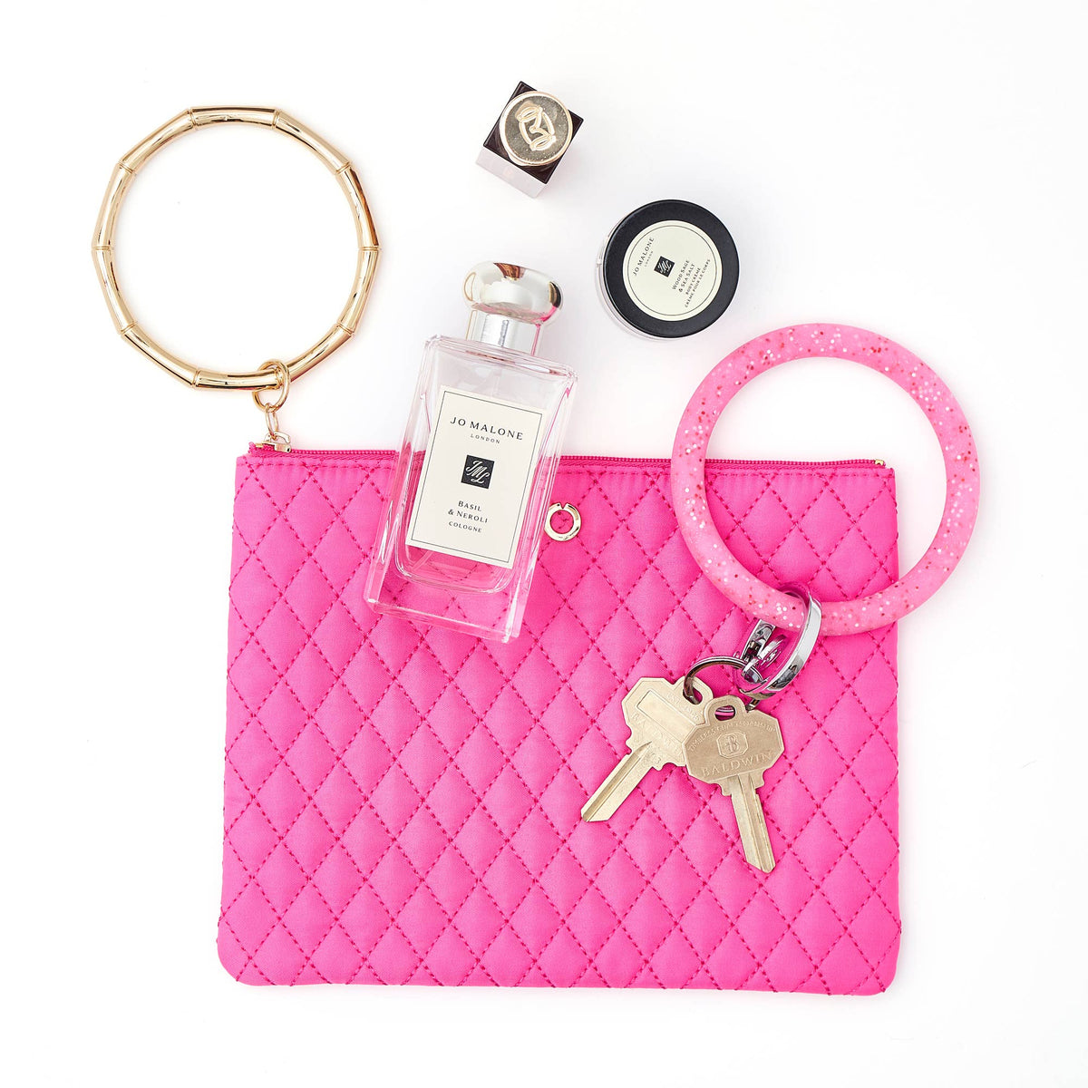 Big O® Bracelet Pouch – Tickled Pink Quilted