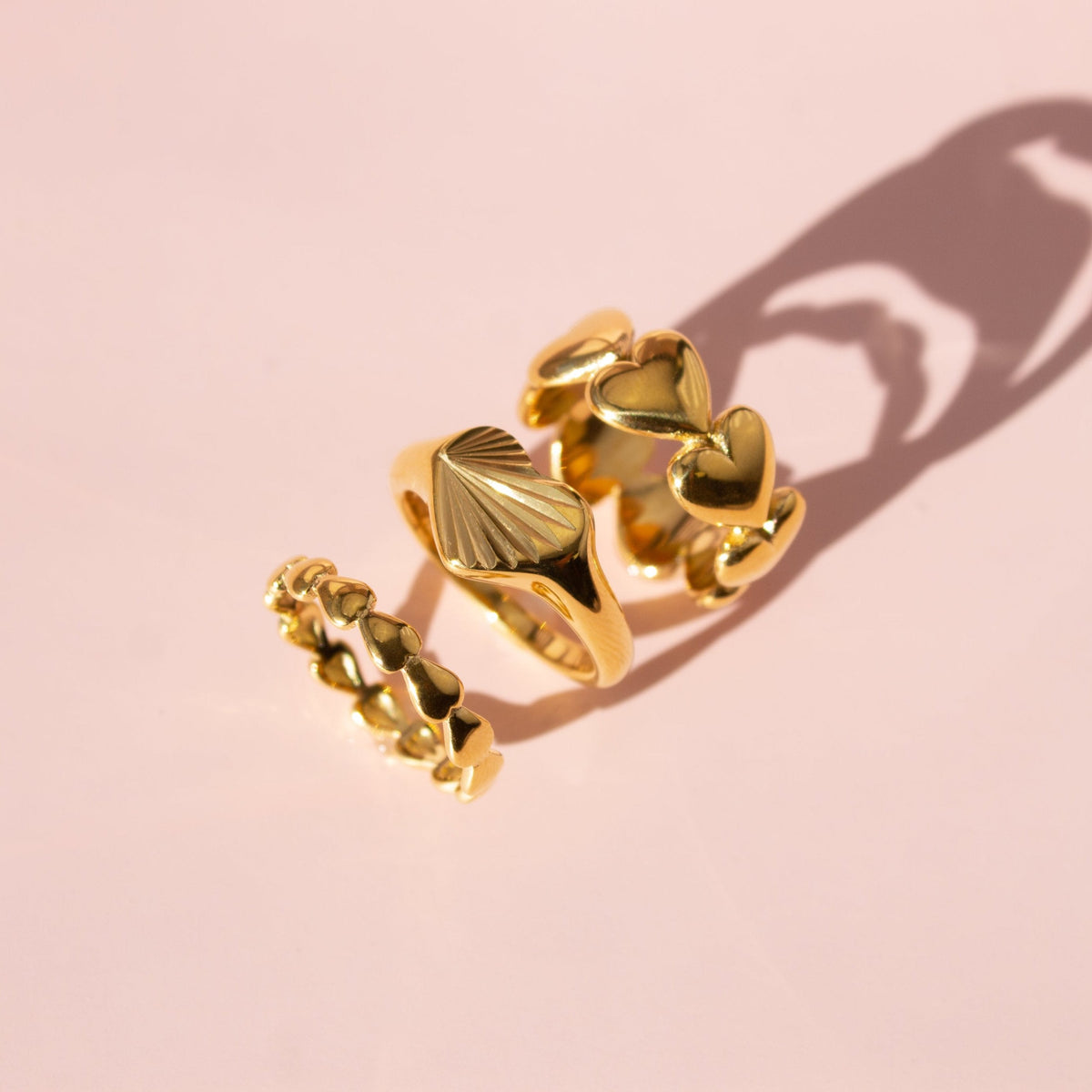 Slim Hearts Ring