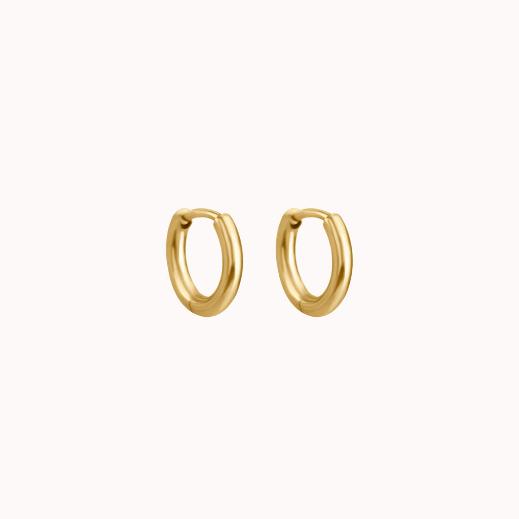 Tiny Classic Clicker Hoop Earrings